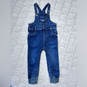GUESS Baby Unisex‎ Cotton Stretch Denim Overalls Size 24M